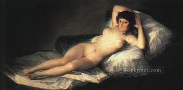 Classic Nude Painting - Nude Maja portrait Francisco Goya